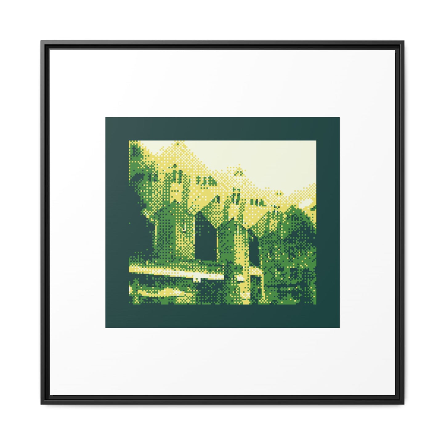 Kijk-Kubus Houses Framed Matte Canvas Print