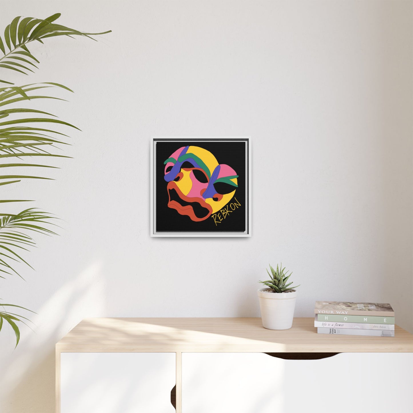 Colour Blind Framed Matte Canvas Print