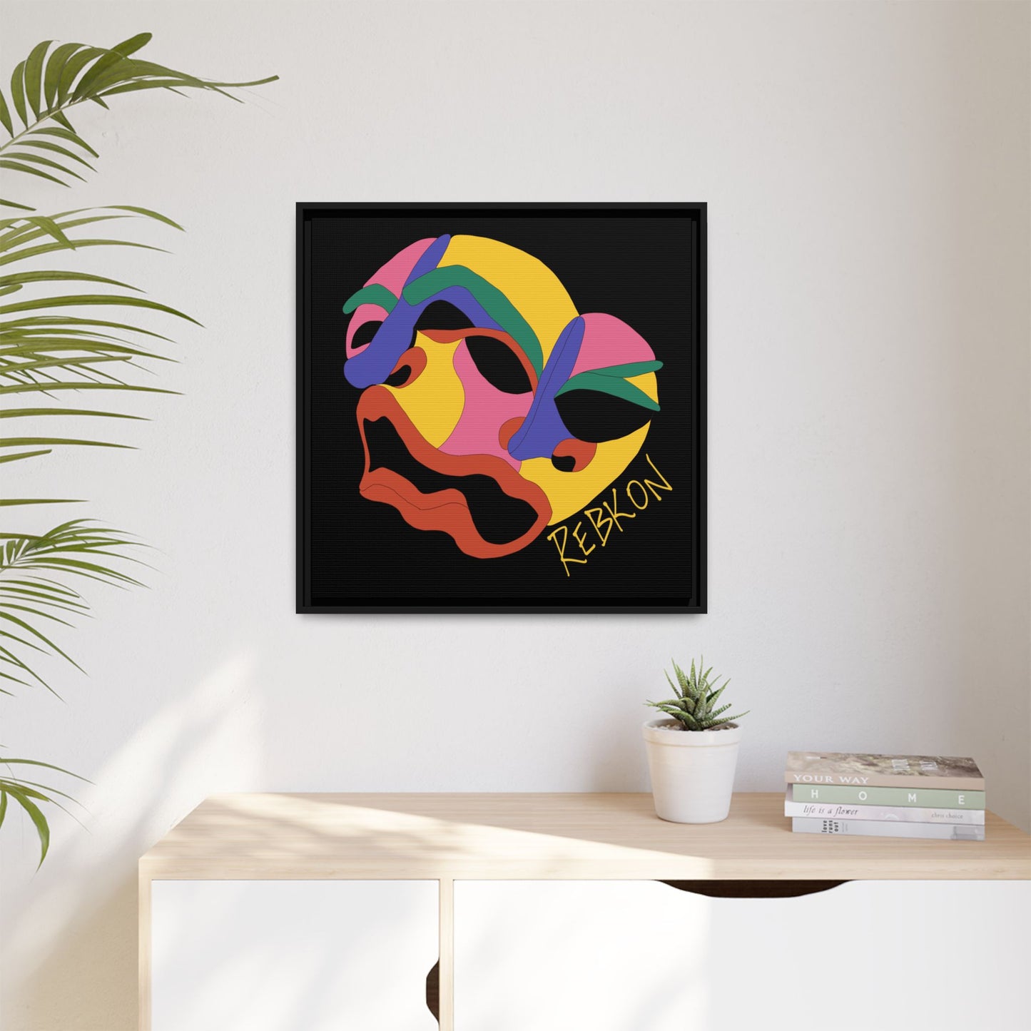 Colour Blind Framed Matte Canvas Print