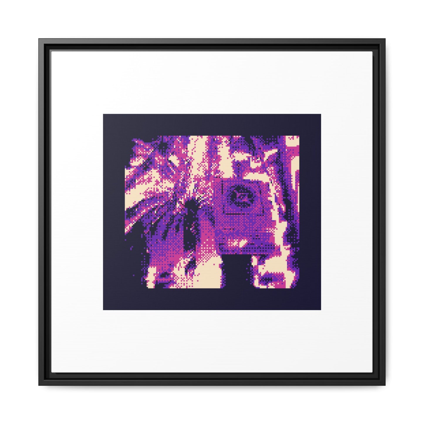 Palm Trees Framed Matte Canvas Print