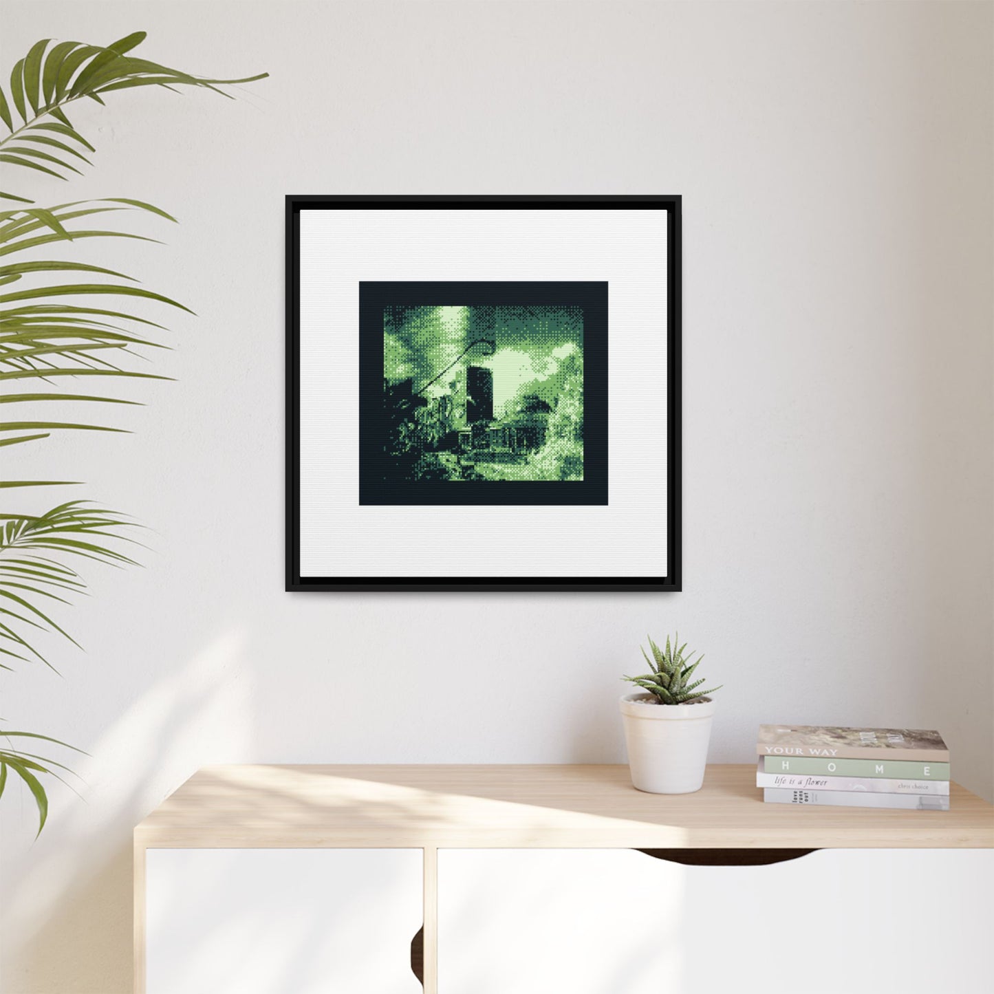 Botanical Gardens Brussels Framed Matte Canvas Print