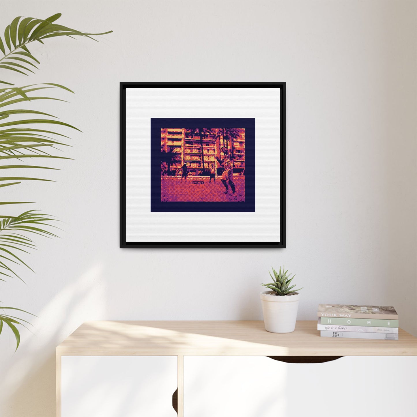 Spikeball Framed Matte Canvas Print