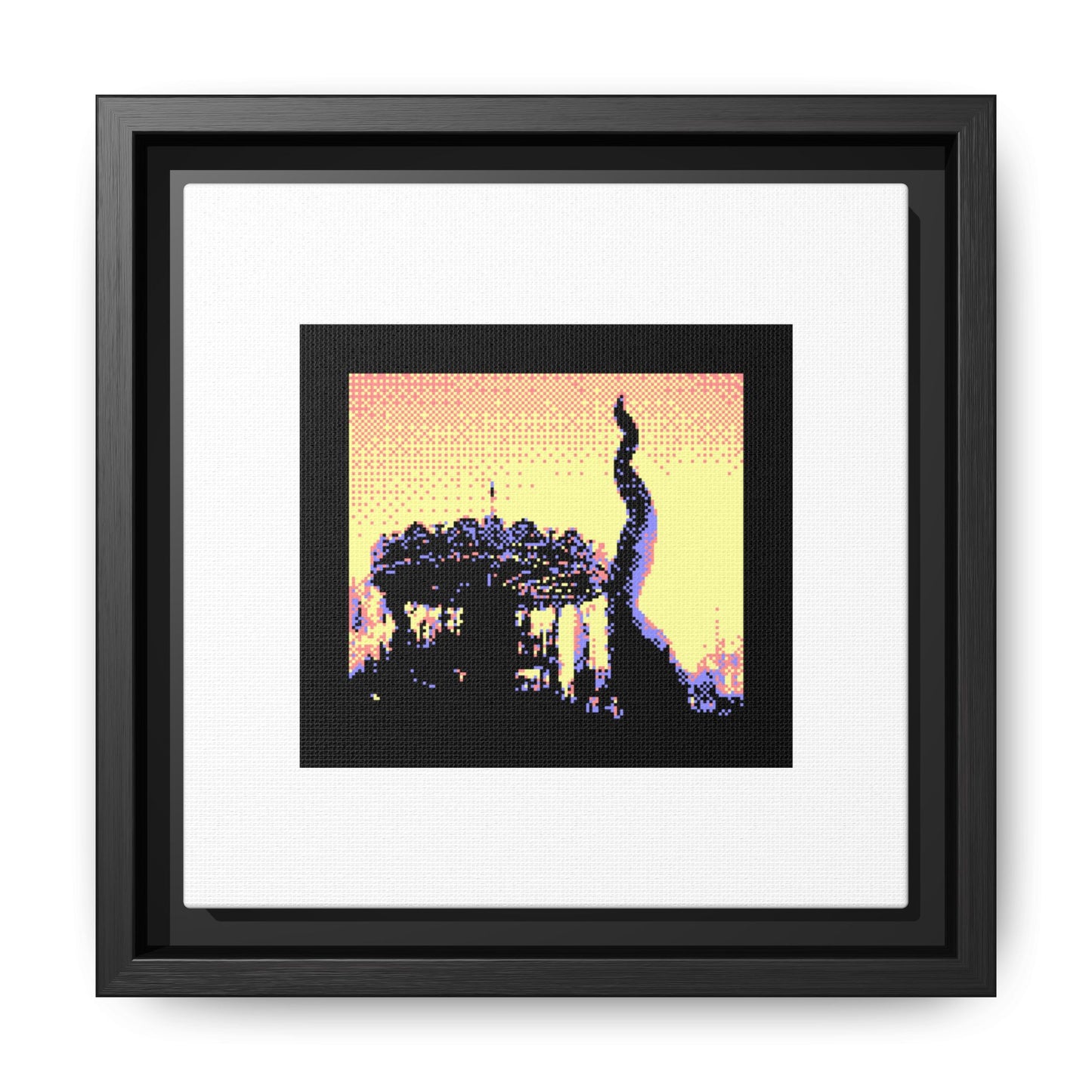 Valencia Carousel Framed Matte Canvas Print