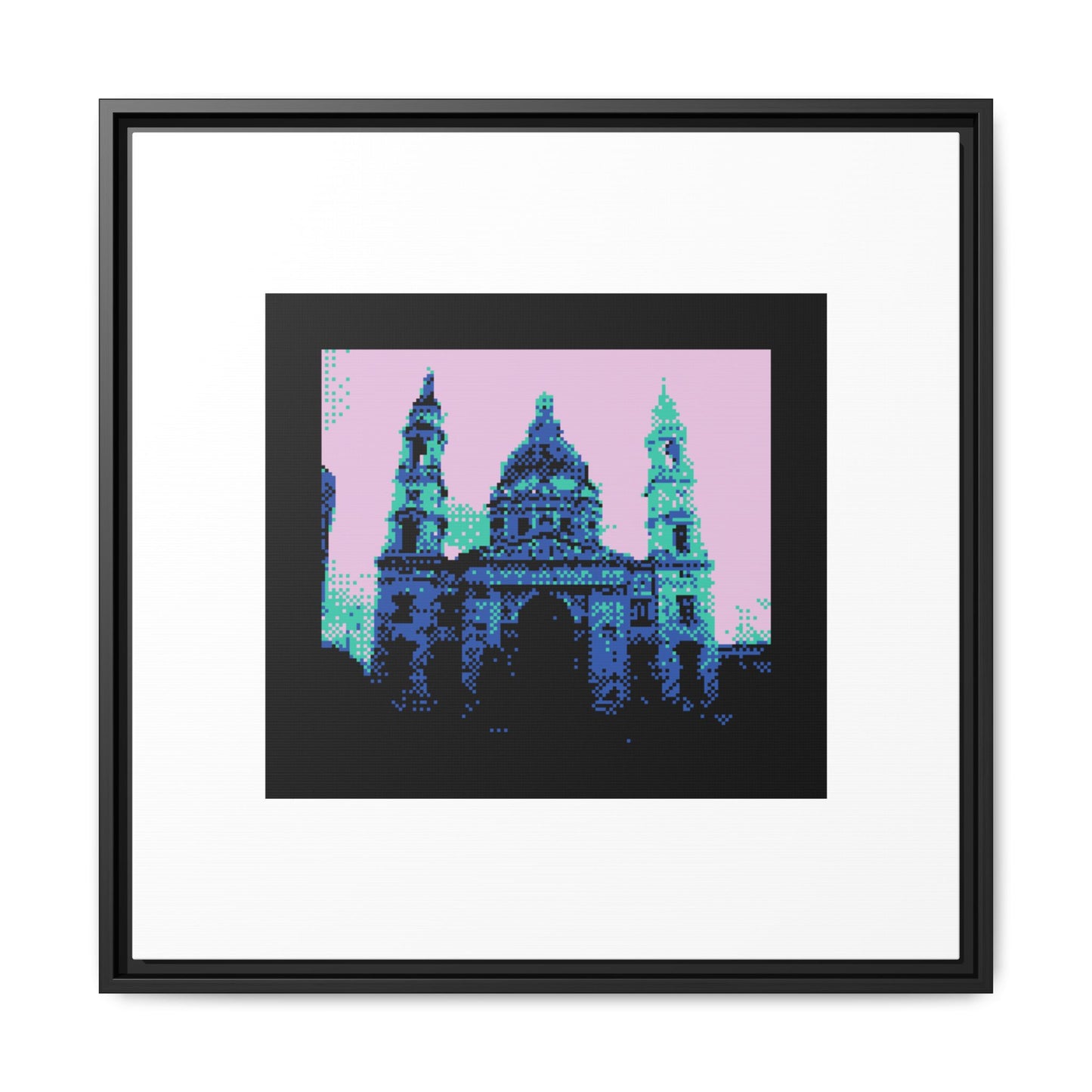 Budapest Cathedral Framed Matte Canvas Print
