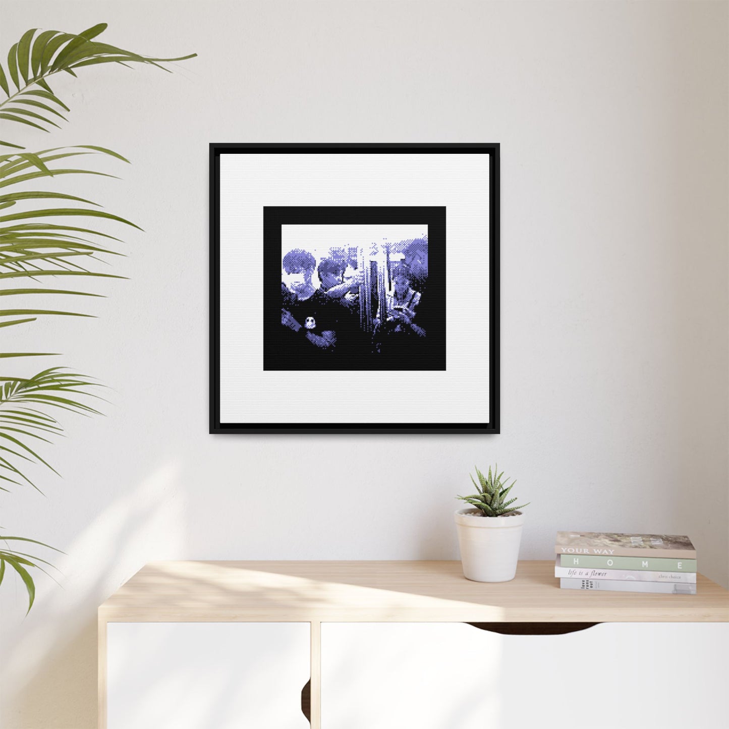 Skytrain Framed Matte Canvas Print