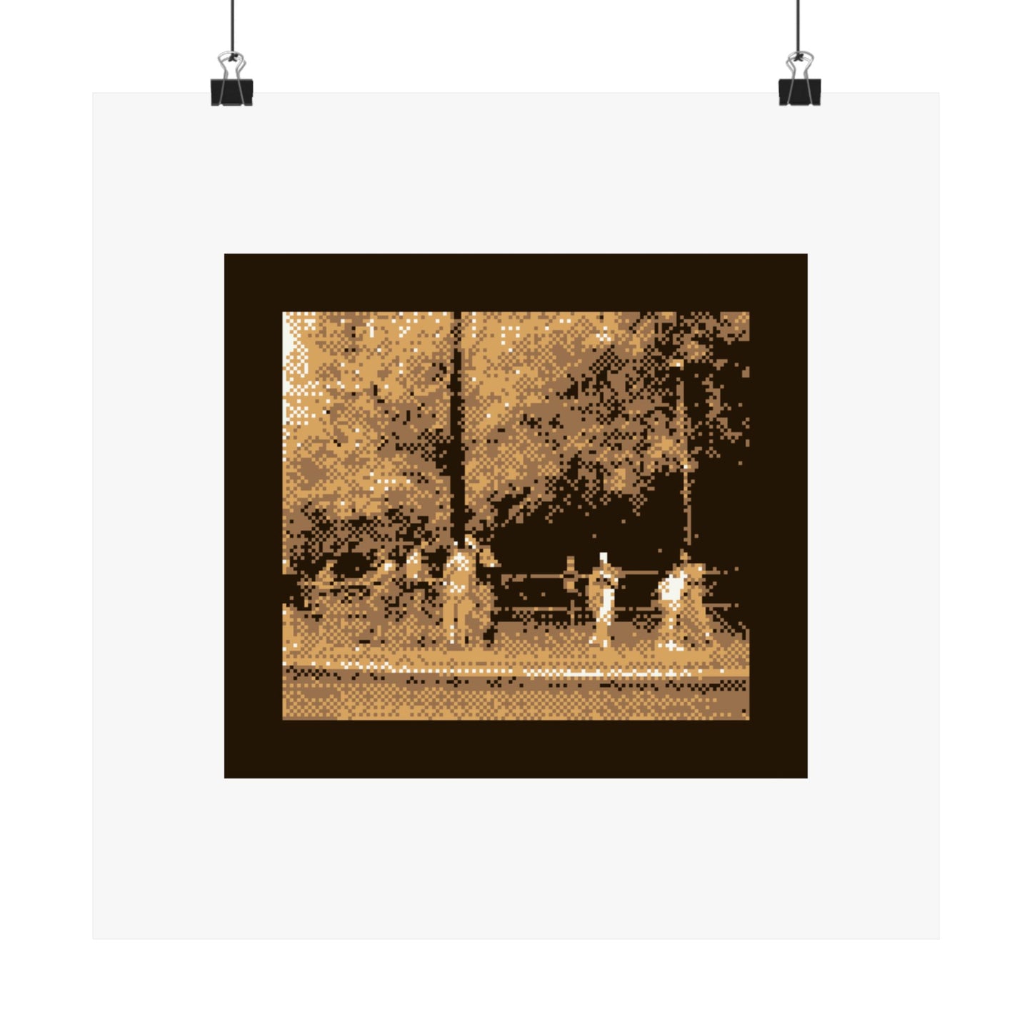 Waiting for the Luas 210gsm Art Print Poster