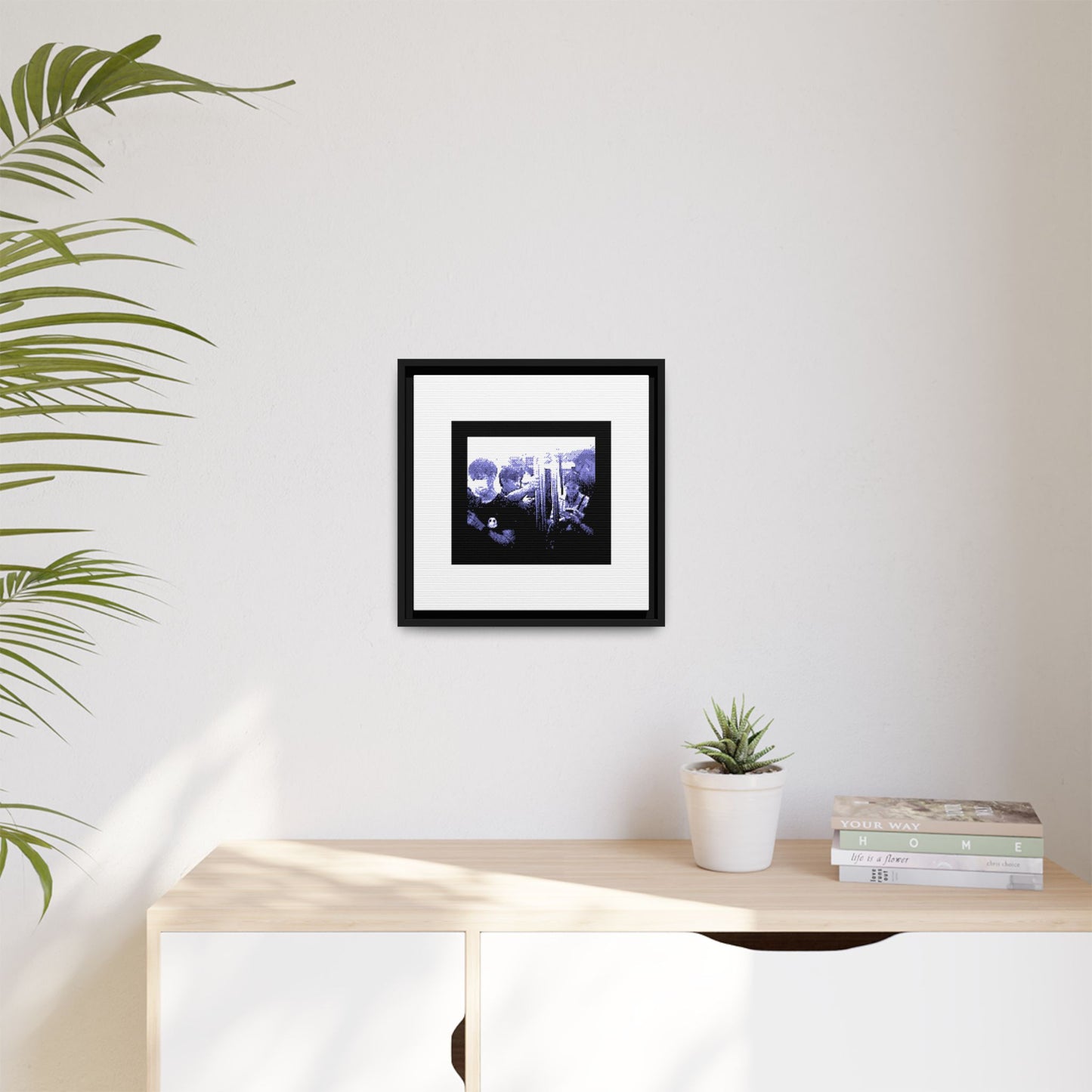 Skytrain Framed Matte Canvas Print
