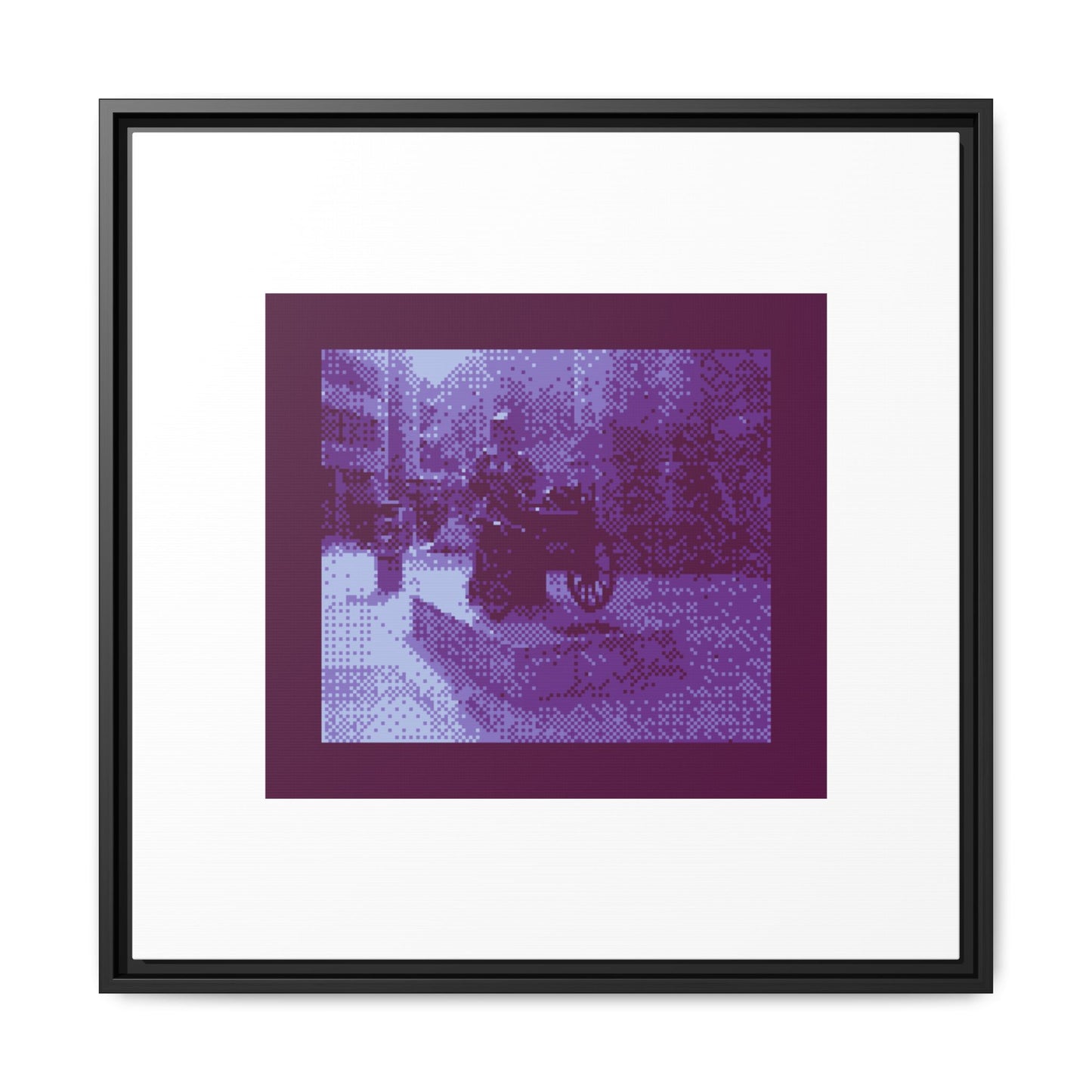 Molly Malone Statue Framed Matte Canvas Print