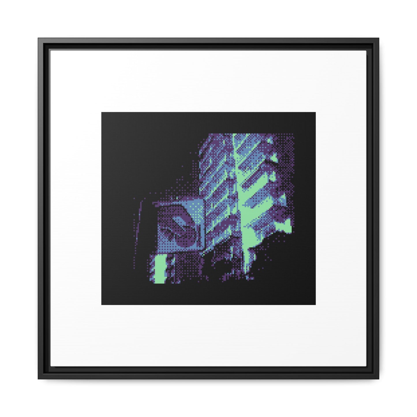 Cullera Parking Framed Matte Canvas Print