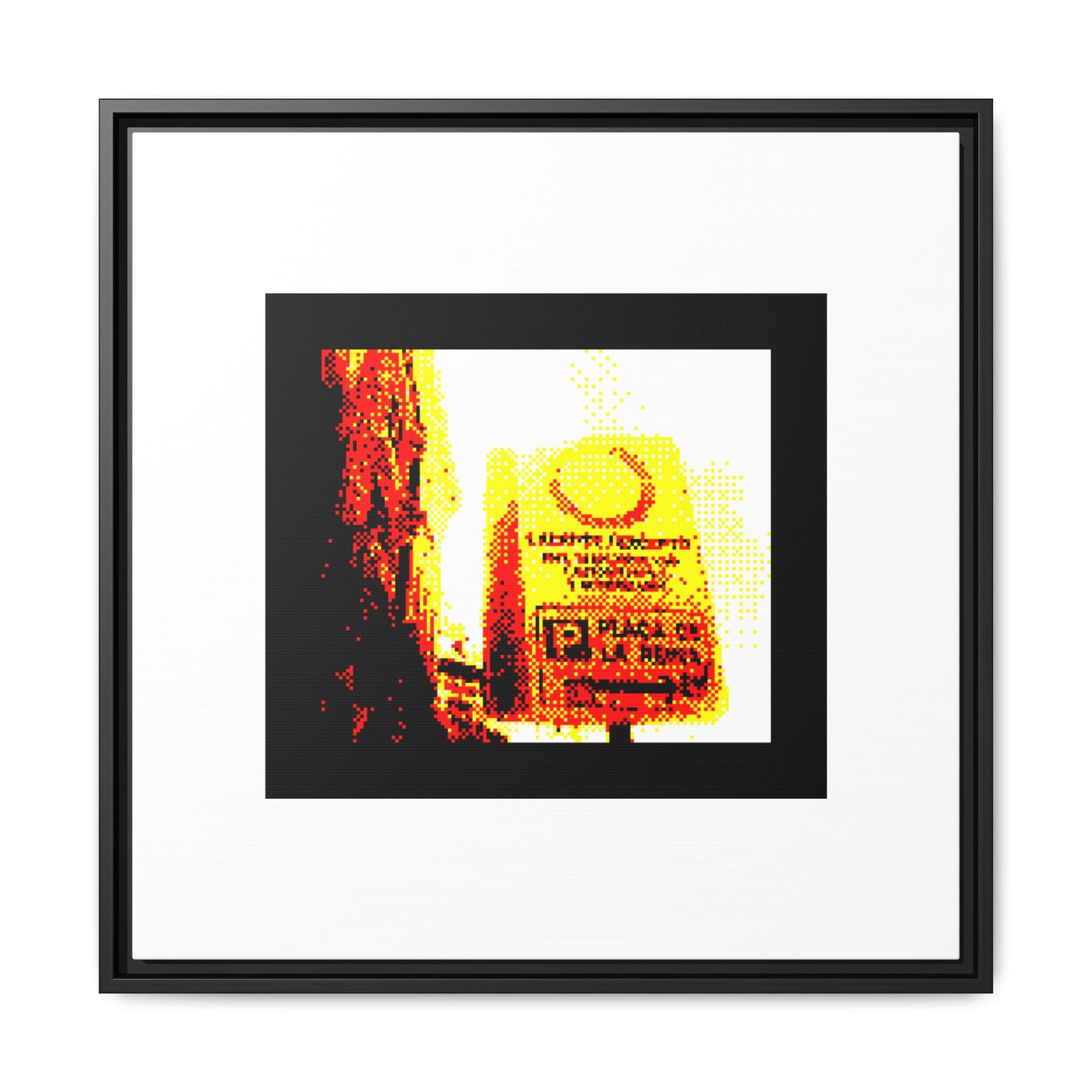 Parking de la Reina Framed Matte Canvas Print