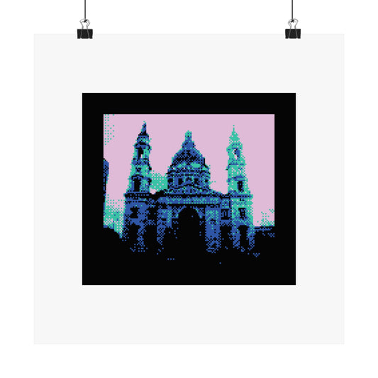 Budapest Cathedral 210gsm Art Print Poster
