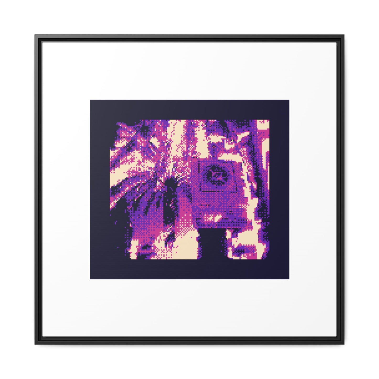 Palm Trees Framed Matte Canvas Print