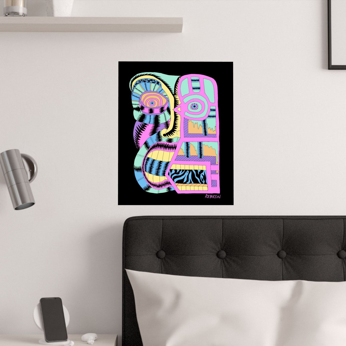 My Face Is Melting 210gsm Art Print Poster