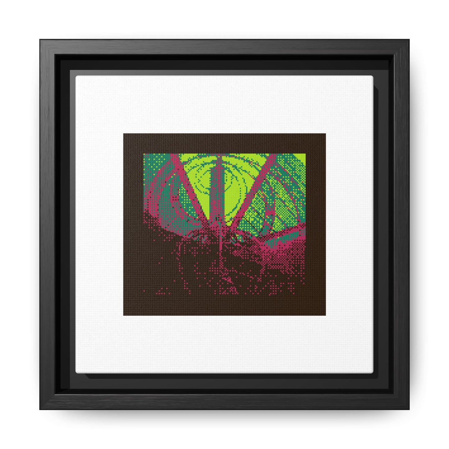 Still Dancing Sculpture Framed Matte Canvas Print