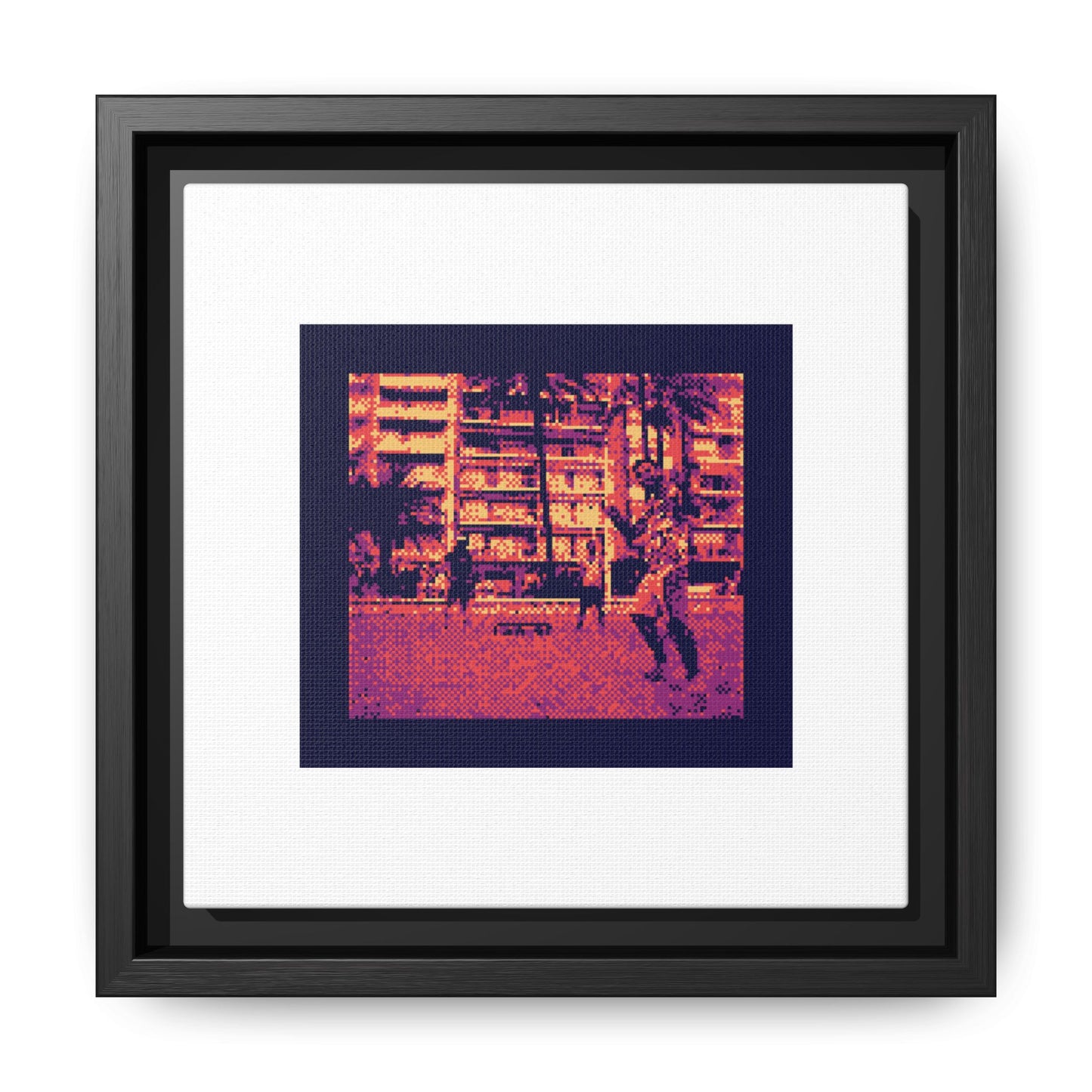 Spikeball Framed Matte Canvas Print