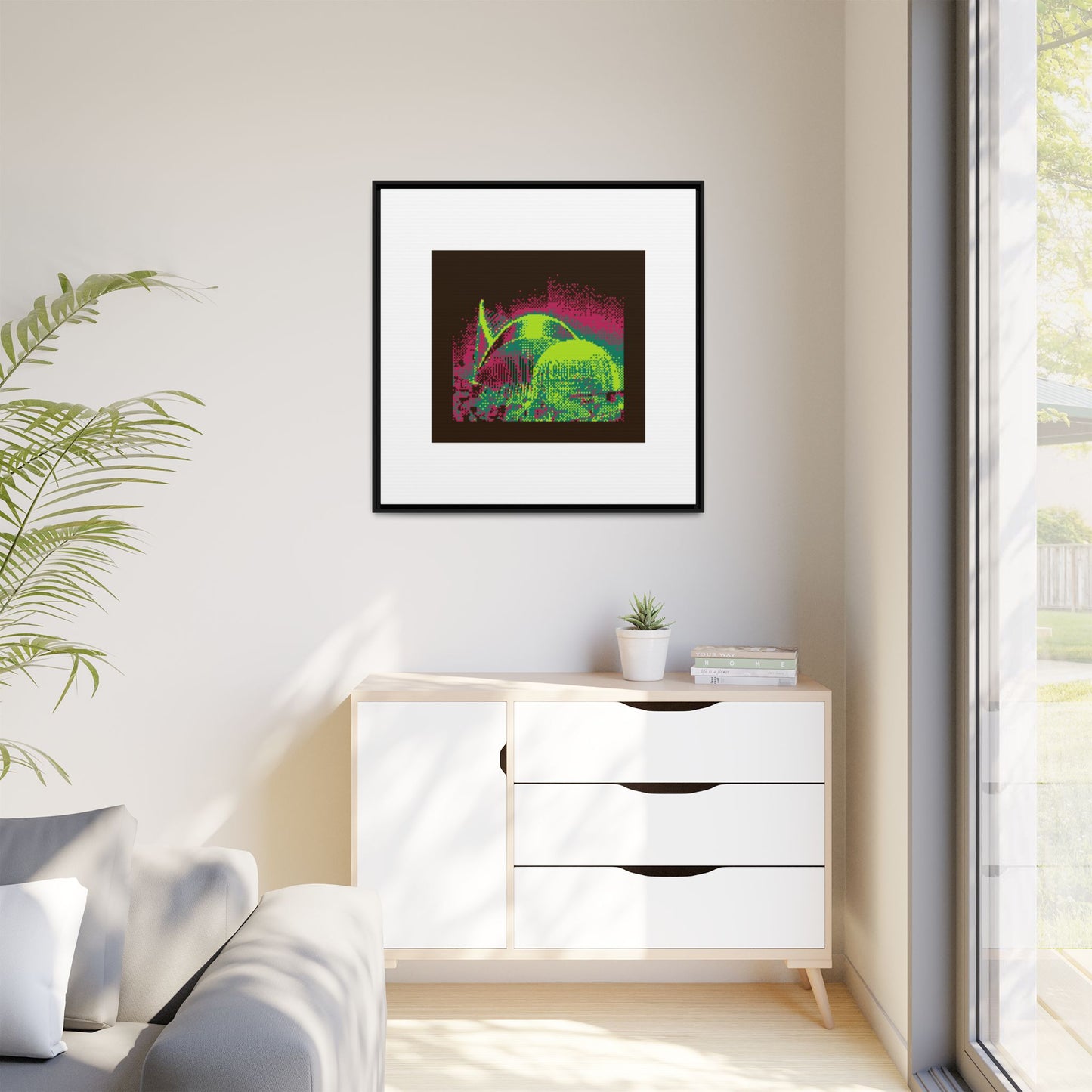 Valencia Aquarium Framed Matte Canvas Print