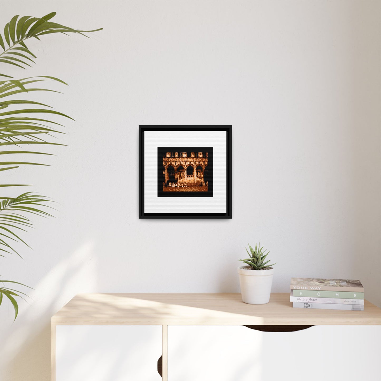 Town Hall of Brussels Framed Matte Canvas Print