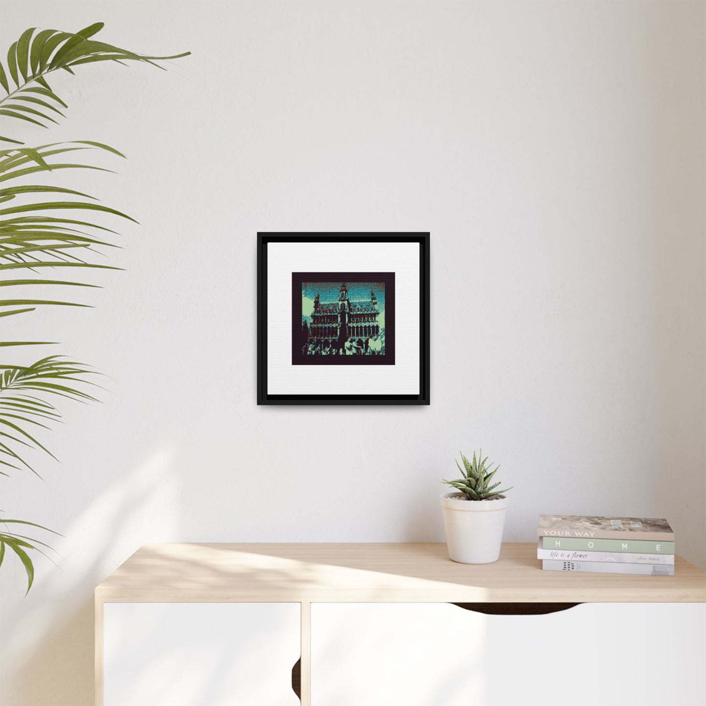 Brussels City Museum Framed Matte Canvas Print