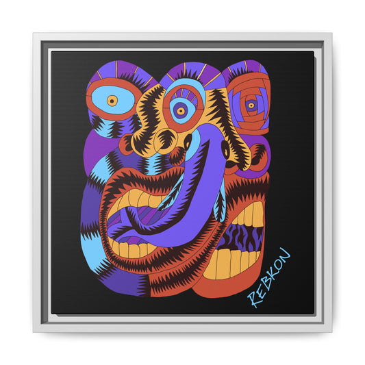 Fish Breath Framed Matte Canvas Print